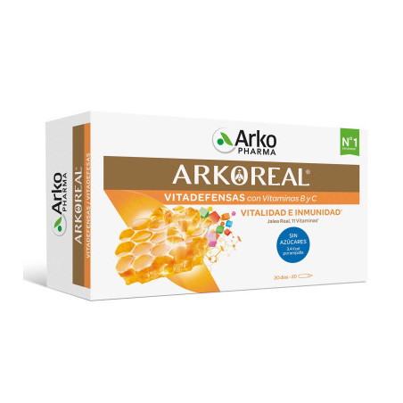 ARKOREAL VITADEFENSAS JALEA REAL FRESCA 1000MG VITAMINADA 20 AMPOLLAS