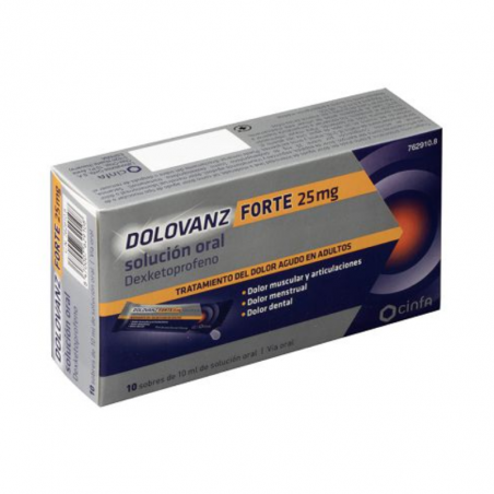 DOLOVANZ FORTE 25 MG SOLUCIÓN ORAL