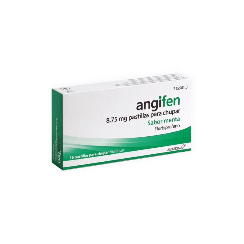 ANGIFEN 8,75 MG PASTILLAS PARA CHUPAR SABOR MENTA