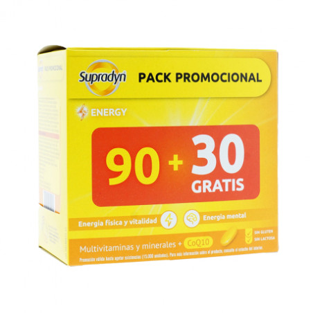 PACK PROMOCIONAL SUPRADYN ACTIVO ENERGIA 90 COMPRIMIDOS + 30 GRATIS