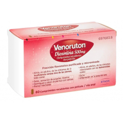 VENORUTON DIOSMINA 500MG COMPRIMIDOS RECUBIERTOS CON PELICULA