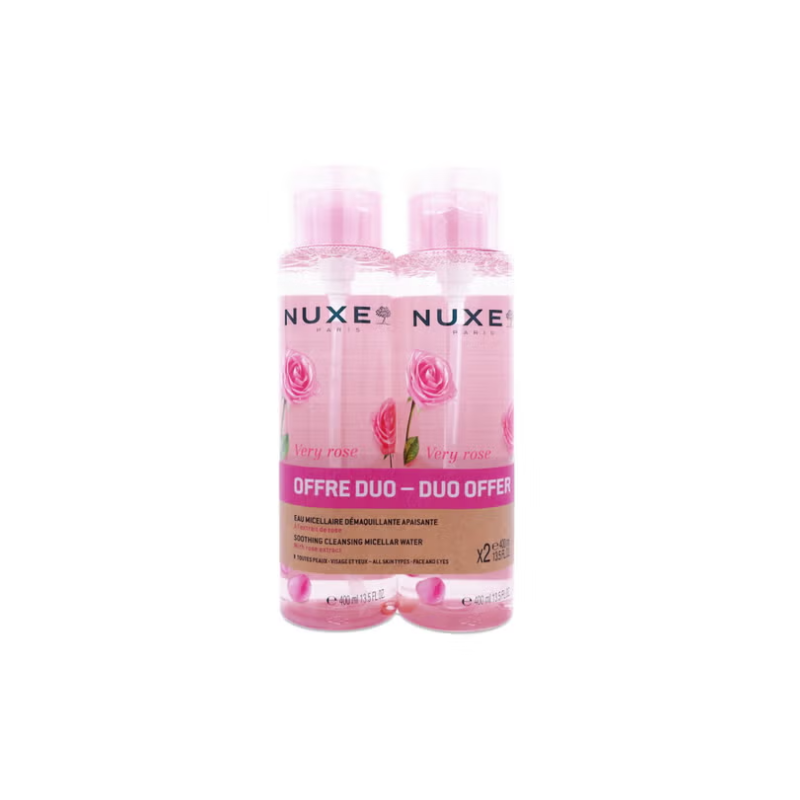 NUXE VERY ROSE  PACK AGUA MICELAR DESMAQUILLANTE 400ML+400ML