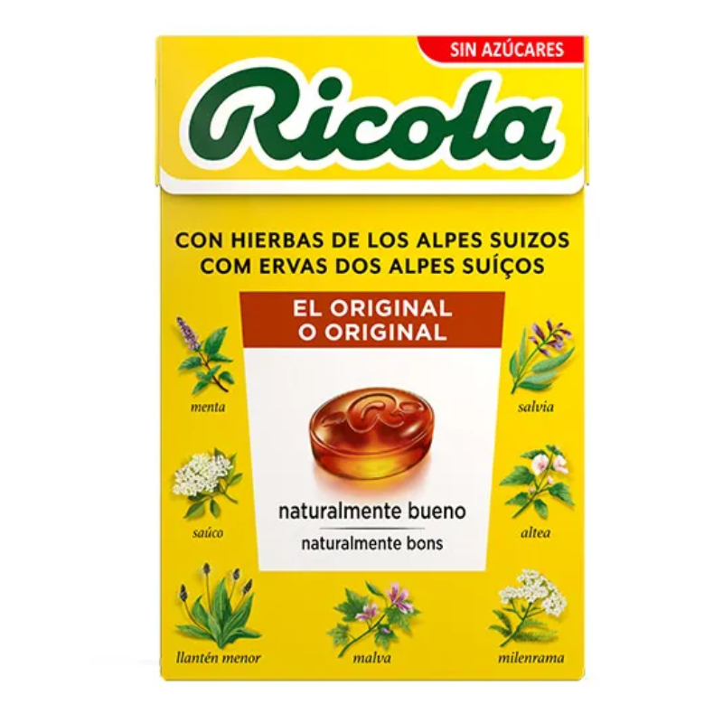 RICOLA CARAMELOS HIERBAS SUIZAS EL ORIGINAL 50G