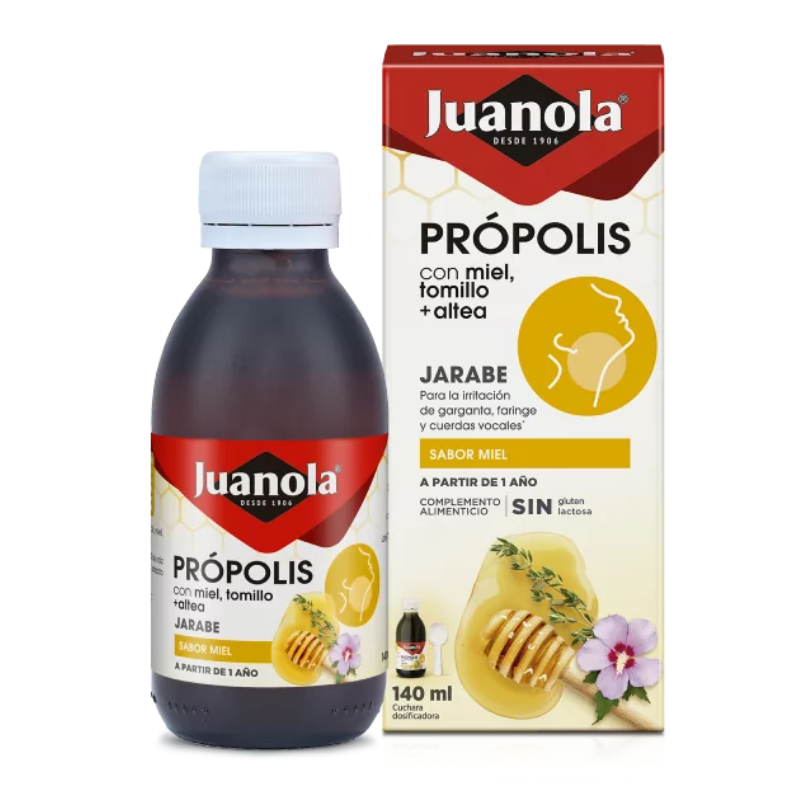 JUANOLA JARABE PROPOLIS MIEL TOMILLO Y ALTEA 150ML