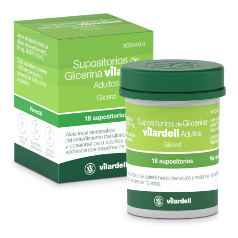 VILARDELL SUPOSITORIOS DE GLICERINA ADULTOS