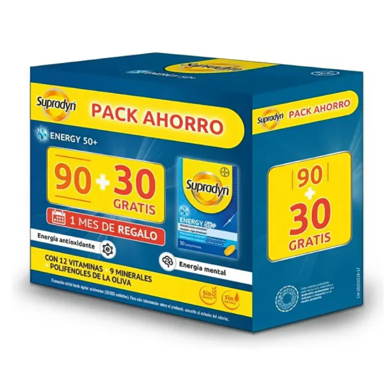 SUPRADYN ENERGY 50+ VITALIDAD Y ANTIOXIDANTE COMPRIMIDOS