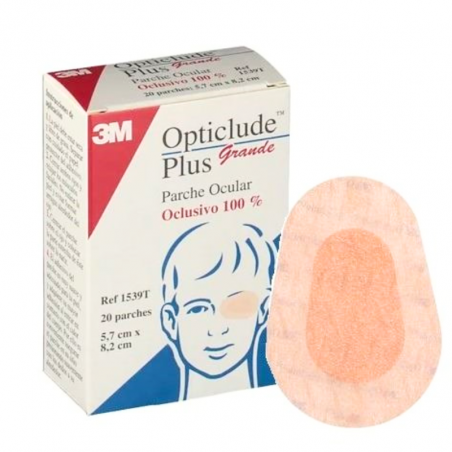 OPTICLUDE PLUS PARCHE OCULAR GRANDE 20U