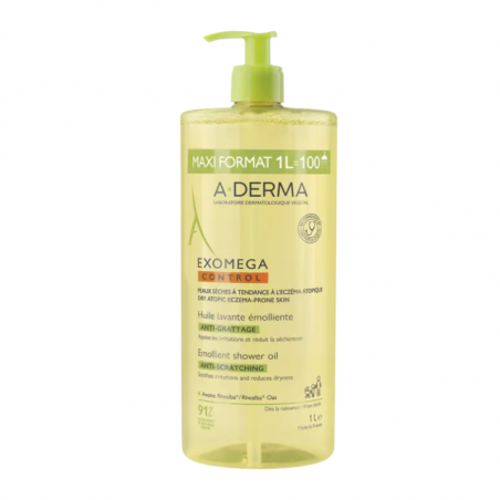 A-DERMA EXOMEGA CONTROL ACEITE LIMPIADOR EMOLIENTE  1L