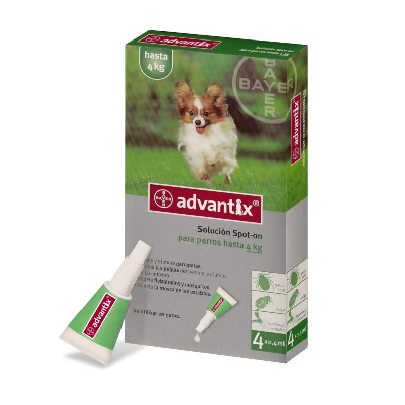 ADVANTIX PIPETAS PERROS HASTA 4KG
