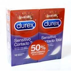 DUREX CONTACTO TOTAL DUPLO  2X12 UNIDADES