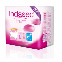 INDASEC PANT PLUS 110-140 GRANDE  12 UNIDADES