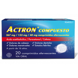 ACTRON COMPUESTO 20 COMPRIMIDOS EFERVESCENTES