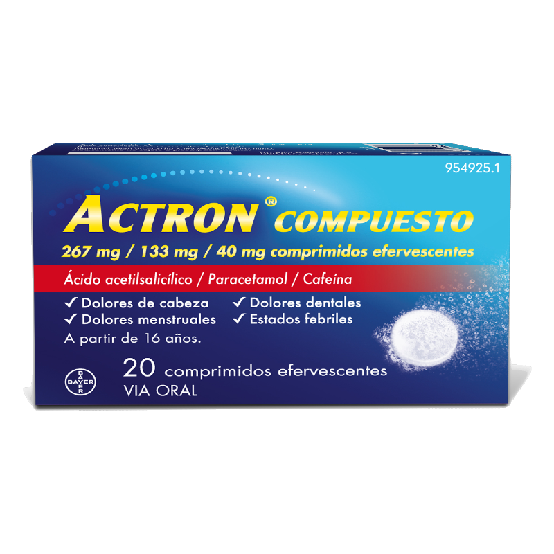 ACTRON COMPUESTO 20 COMPRIMIDOS EFERVESCENTES